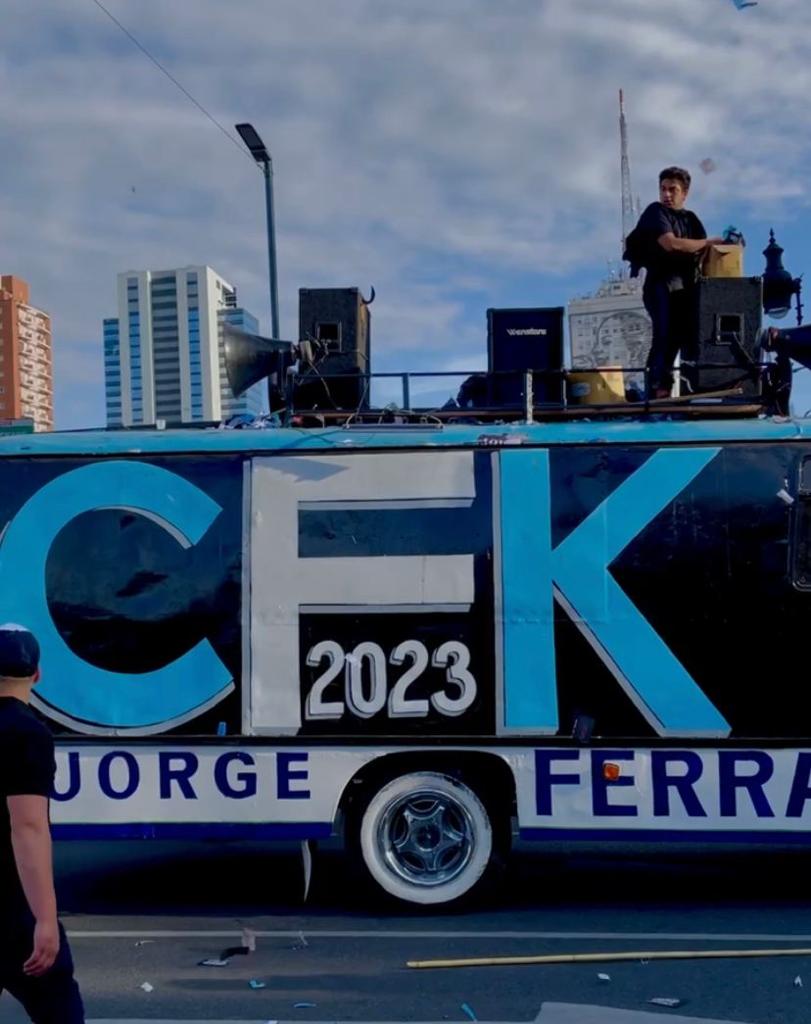 El micro de Jorge Ferraresi pidiendo un tercer mandato presidencial para Cristina.