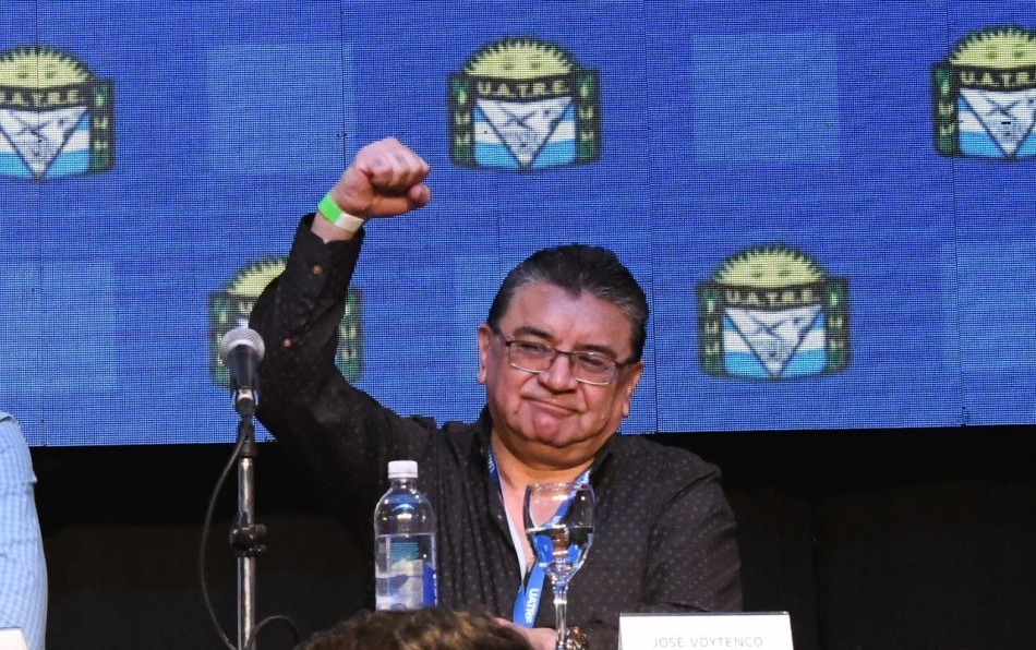 El dirigente de Uatre, José Voytenco.