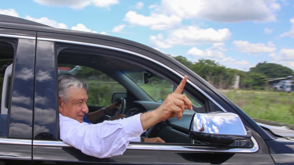 El presidente Andrés Manuel López Obrador durante una gira de trabajo en Guerrero. 