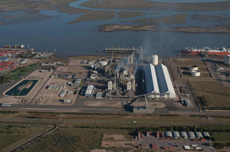 La planta de Profertil en Bahía Blanca.