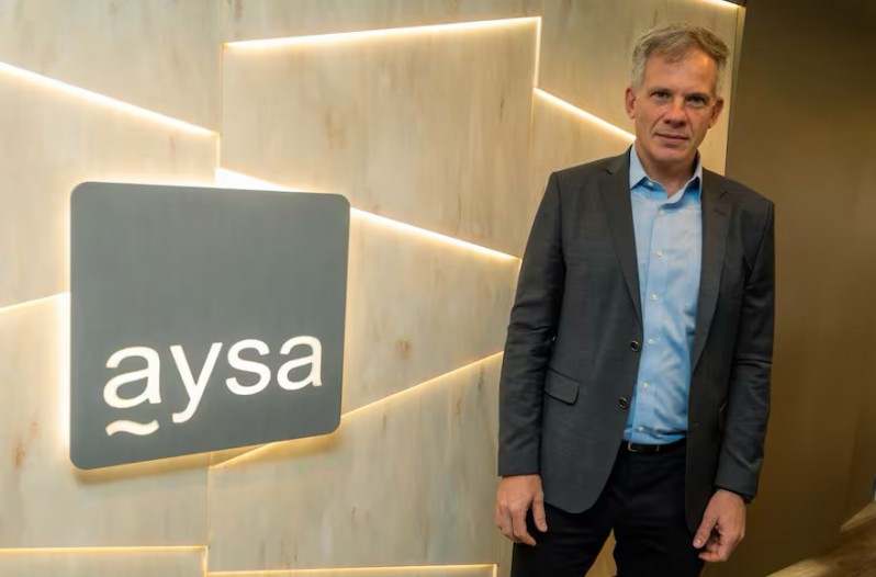 El presdiente de Aysa, Alejo Maxit.