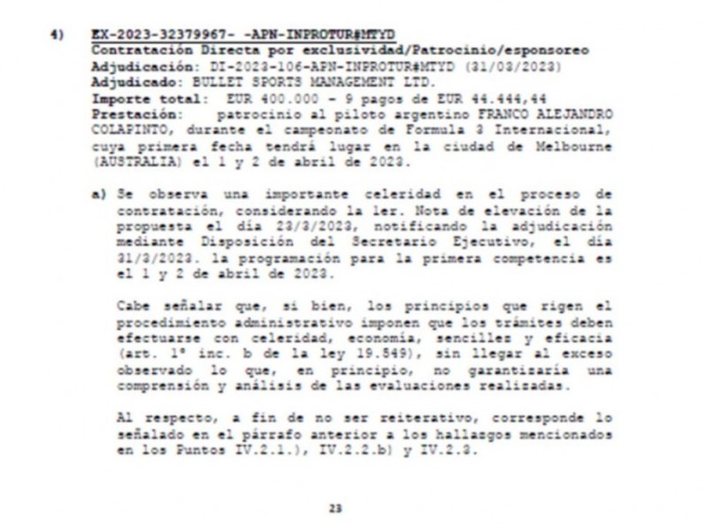 Scioli ignoró una investigación por corrupción de publicidad albertista y le pagó 400 mil euros a Colapinto