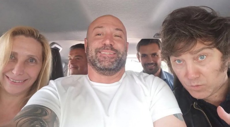 Spagnuolo cuando era abogado de Javier y Karina Milei.