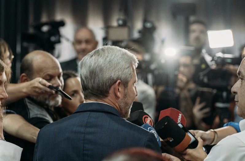 El gobernador Rogelio Frigerio.