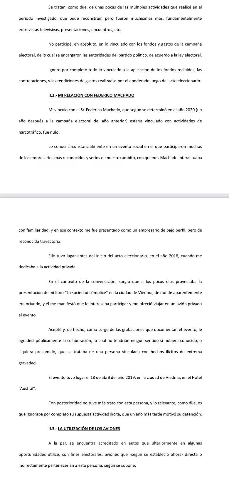 Surgen pruebas que indican que Espert mintió en el video para despegarse de Fred Machado