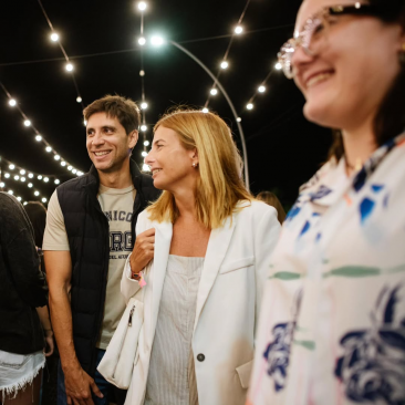 Santigo Passaglia y Emilia Subiza.