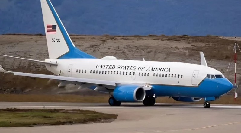 Avión que aterrizó en Ushuaia el 26 de enero.