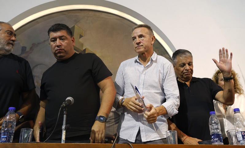 Los líderes de la CGT.