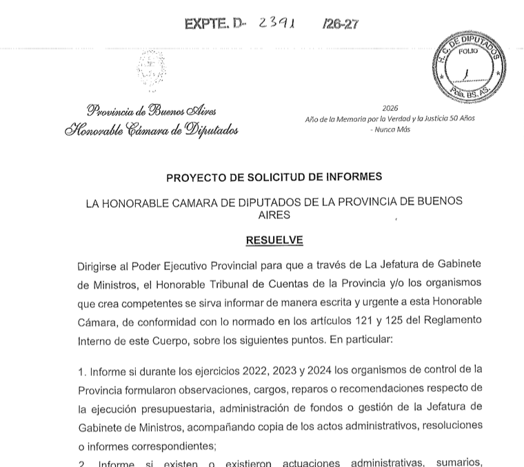 El Nene Vera presentó un proyecto contra Insaurralde y generó una grieta en el bloque de La Libertad Avanza