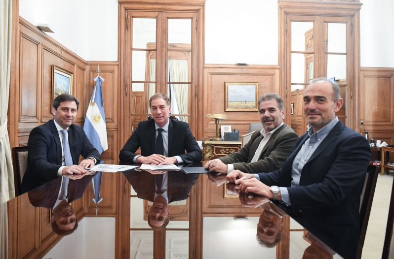 Santilli y Lule Menem recibieron a Martín Goerling y Cristian Ritondo del PRO
