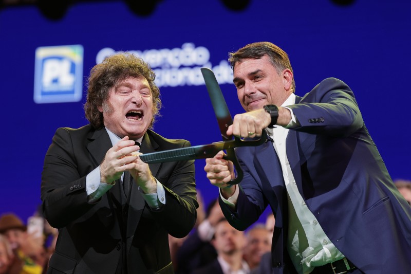 Milei eufórico por el triunfo de Bolsonaro: "Esto lo armamos con Trump"