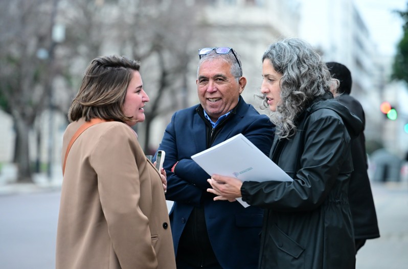 Ayelén Durán, José Galván y Ana Luz Balor.