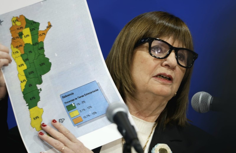 Desesperada, Bullrich agitó el fantasma de Lázaro Báez para que los aliados apoyen la ley de tierras
