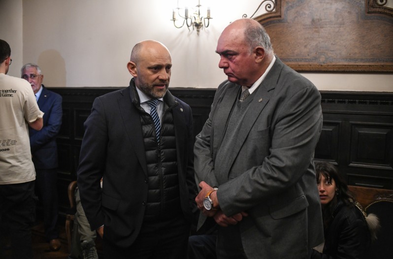 Javier Martín -FISFE- Gustavo Puccini -Ministro de Producción de Santa Fe-