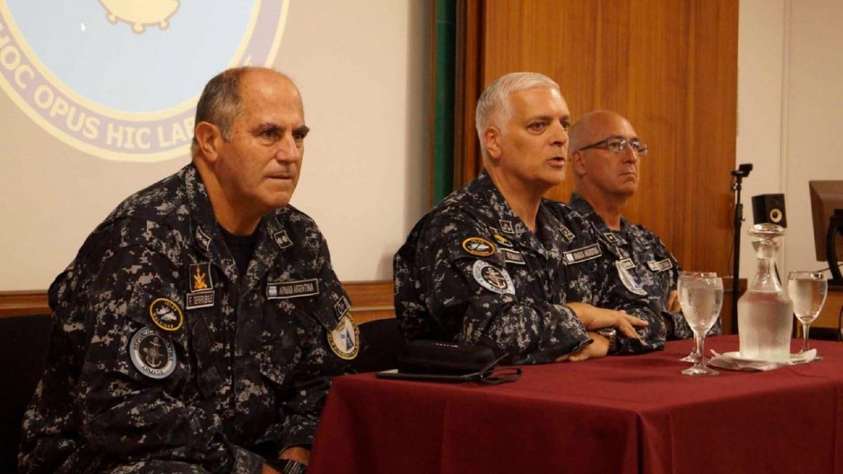 El jefe de la Armada, almirante Juan Carlos Romay.
