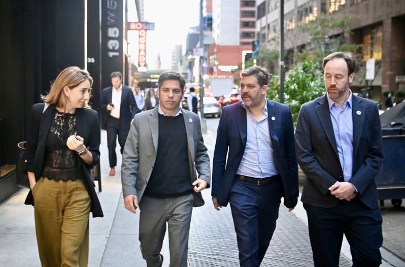 Cecilia Nicolini, Axel Kicillof, Carlos Bianco y Pablo López.